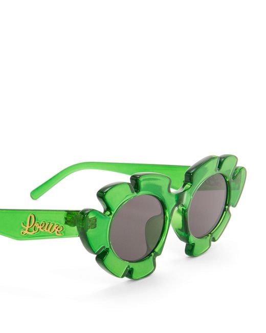 Loewe Green X Paula's Ibiza Flower Sunglasses