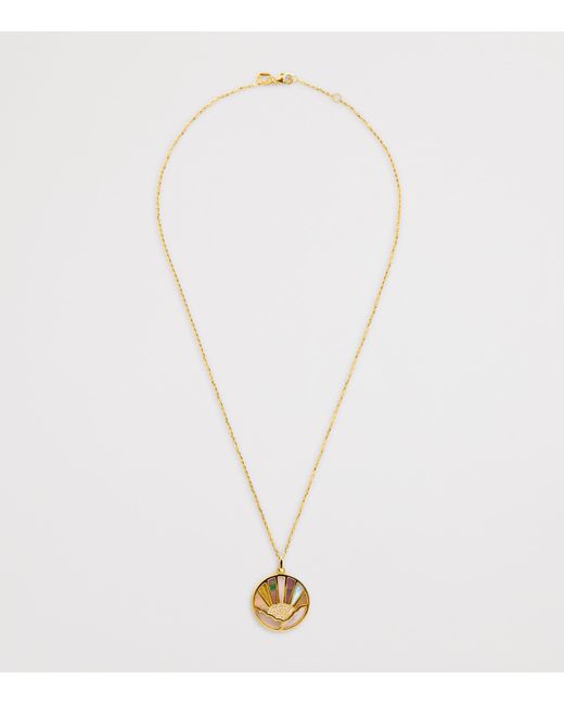 L'Atelier Nawbar Metallic Diamond And Pearl Sunshine Necklace