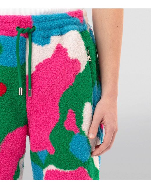 J.W. Anderson Pink Jacquard Fleece Sweatpants for men