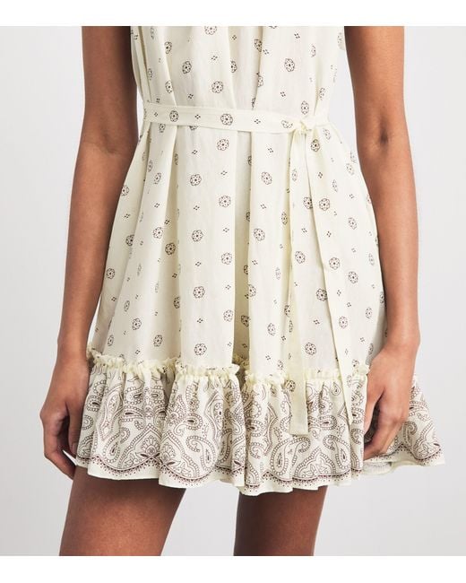 Devon Windsor White Bandana Print Selma Mini Dress