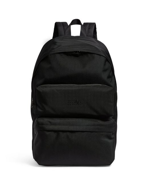 MM6 by Maison Martin Margiela Black 3-pocket Backpack for men