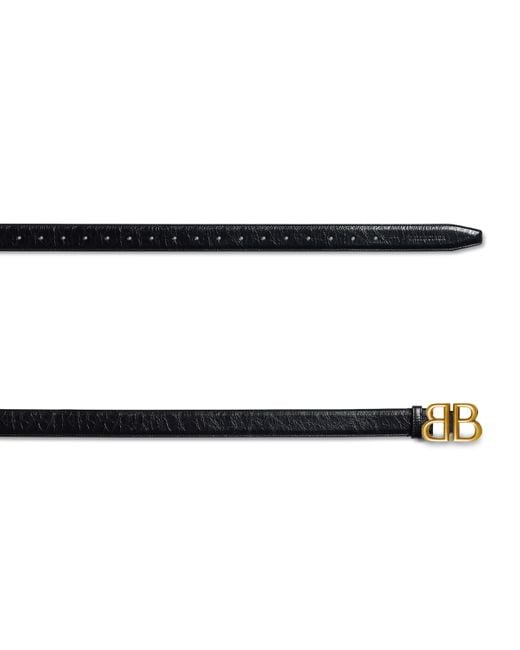 Balenciaga White Calfskin Logo Belt