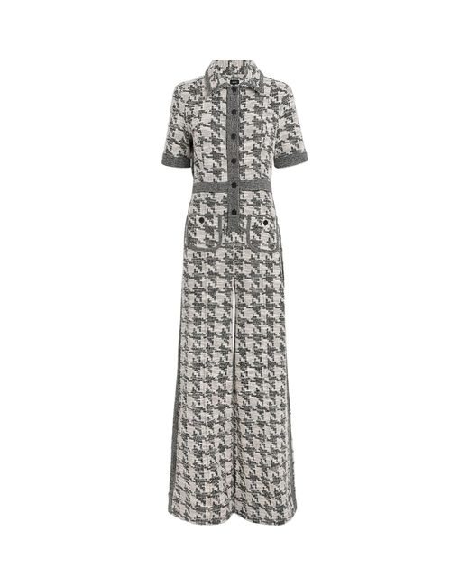 ME+EM White Travel Tweed Jumpsuit