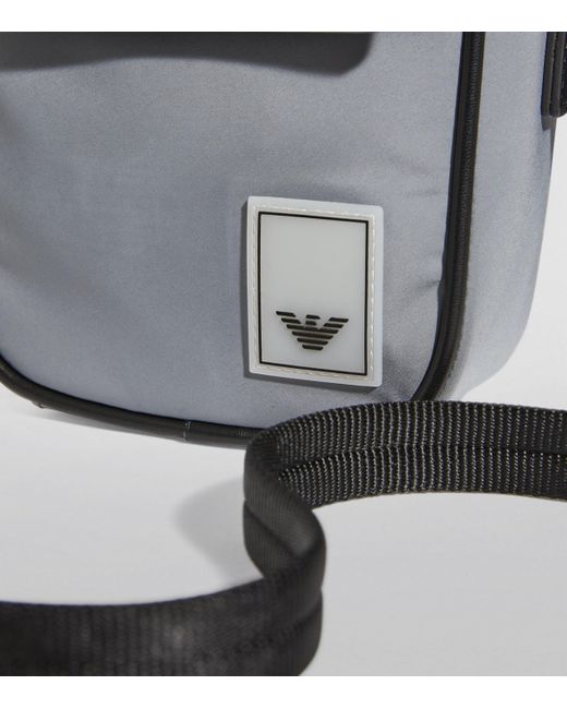 Emporio Armani Black Cross-Body Tech Case for men