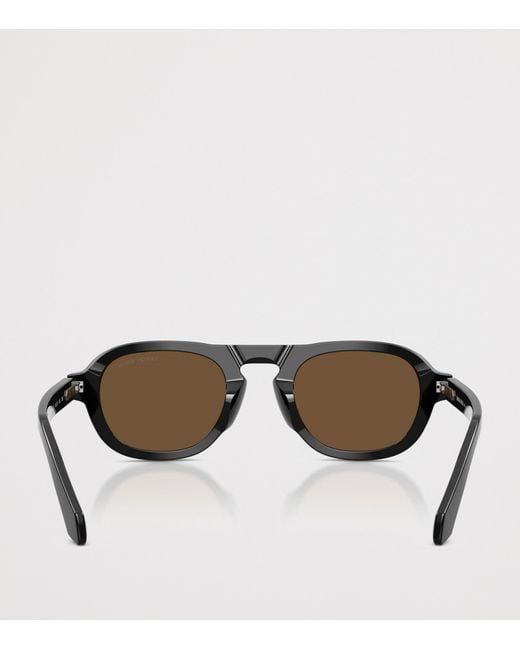 Giorgio Armani Brown Pillow Sunglasses for men