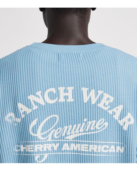 CHERRY LA Blue Ranchwear Thermal Sweater for men
