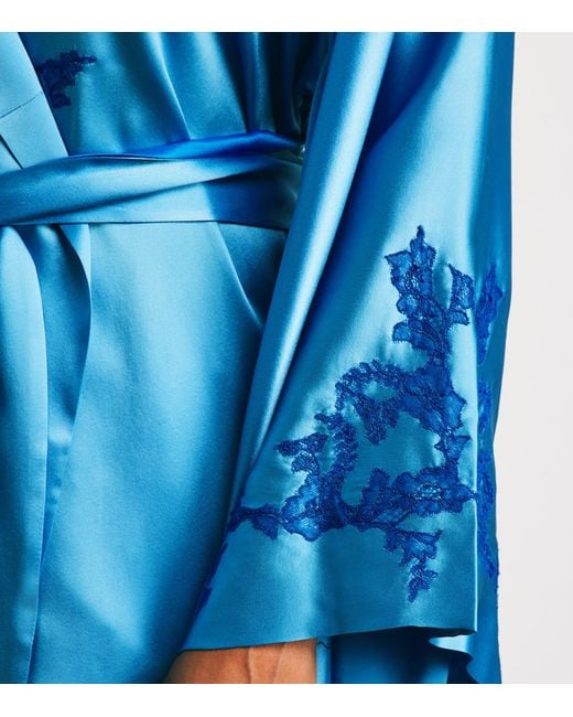 Torlowei Blue Silk Tokoni Short Kimono