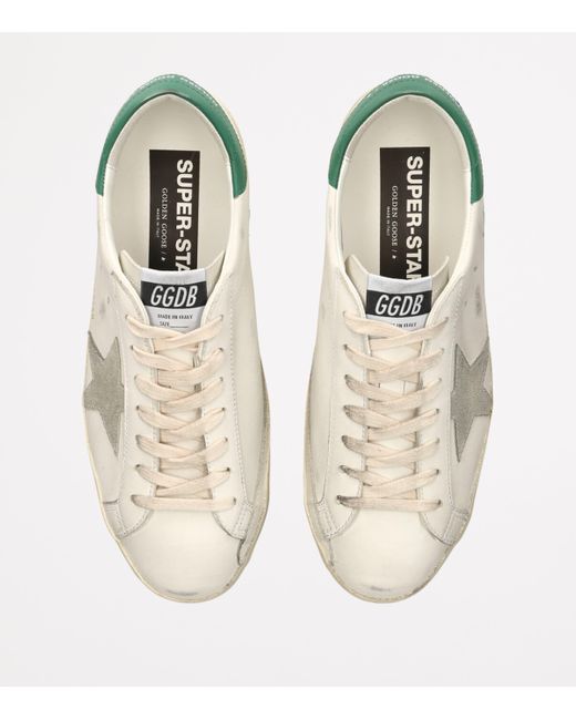 Golden Goose Deluxe Brand White Leather Super-Star Sneakers for men
