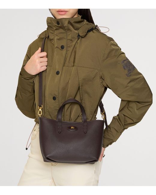 Burberry Black Mini Leather Reversible Bloomsbury Tote Bag