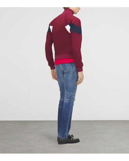 McQueen Red Logo Track Jacket for men
