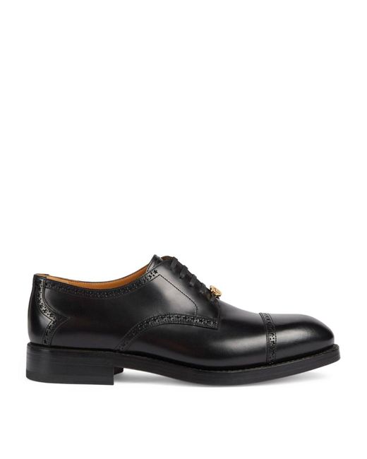 Gucci Black Leather Brogues for men