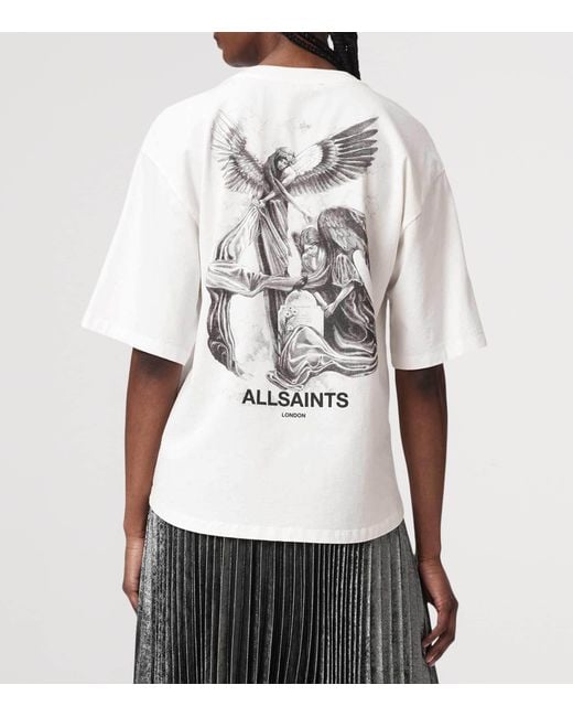AllSaints White Organic Cotton Amelie T-Shirt