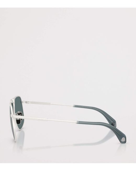Moncler Gray Vitessa Pilot Sunglasses