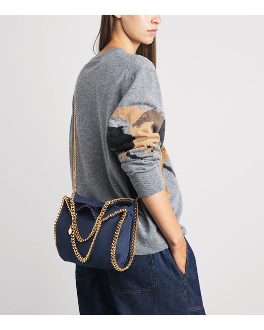 Stella McCartney Blue Mini Falabella Tote Bag