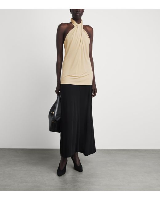 Totême Natural Jersey Halterneck Top