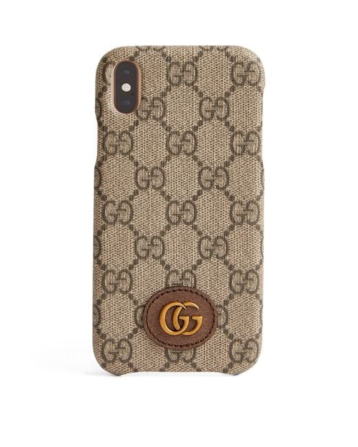 Gucci GG Supreme Canvas Iphone Xr Case in Natural for Men | Lyst