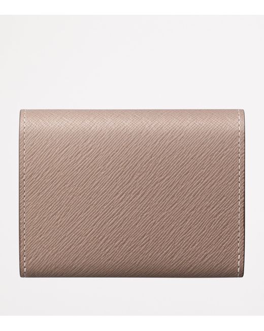 Cartier Natural Leather C De Mini Wallet