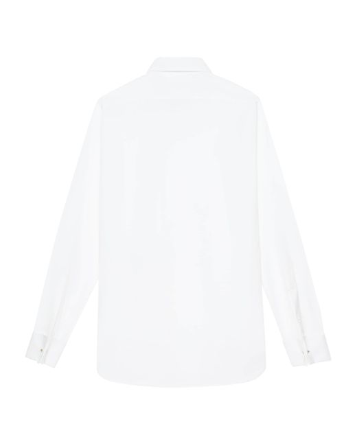 Tom Ford White Cotton Poplin Slim-Fit Shirt for men