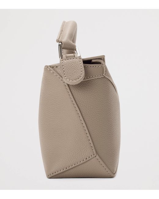 Loewe Metallic Mini Leather Puzzle Edge Top-Handle Bag