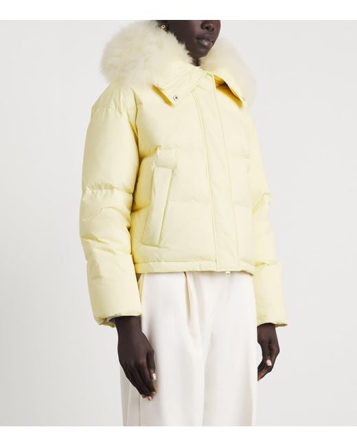 Yves Salomon Natural Down Technical Puffer Jacket