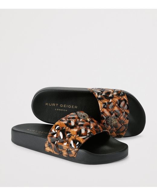 Kurt Geiger Brown Meena Eagle Slides