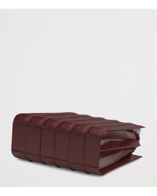 Max Mara Purple Medium Quilted Whitney Top-Handle Bag