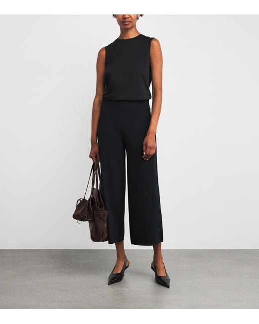 Joseph Black Cotton-Silk Tank Top