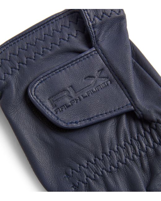 RLX Ralph Lauren Black Leather Golf Glove for men
