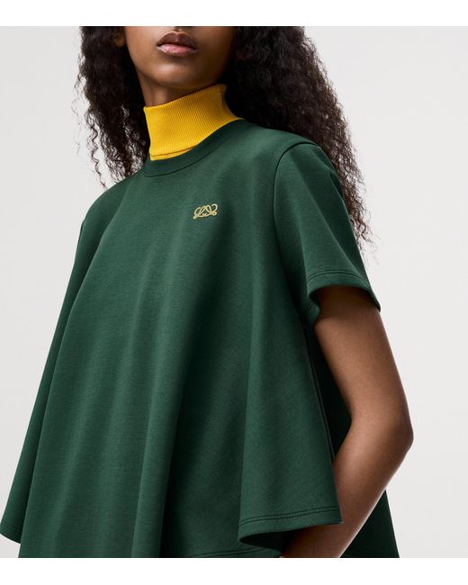 Loewe Green Cape-Detail T-Shirt