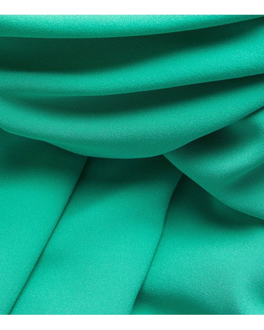 Roksanda Green Leticia Flare-sleeve Midi Dress