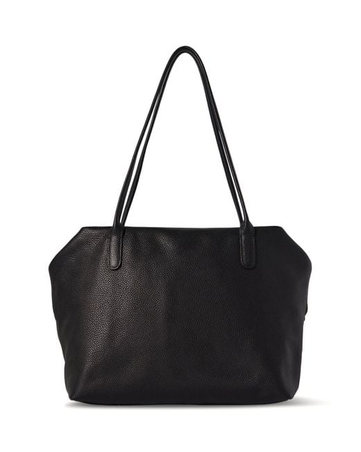 The Row Black Henri Leather Shoulder Bag