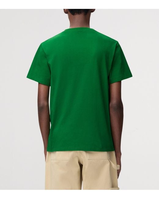 Loewe Green Cotton Anagram T-Shirt for men