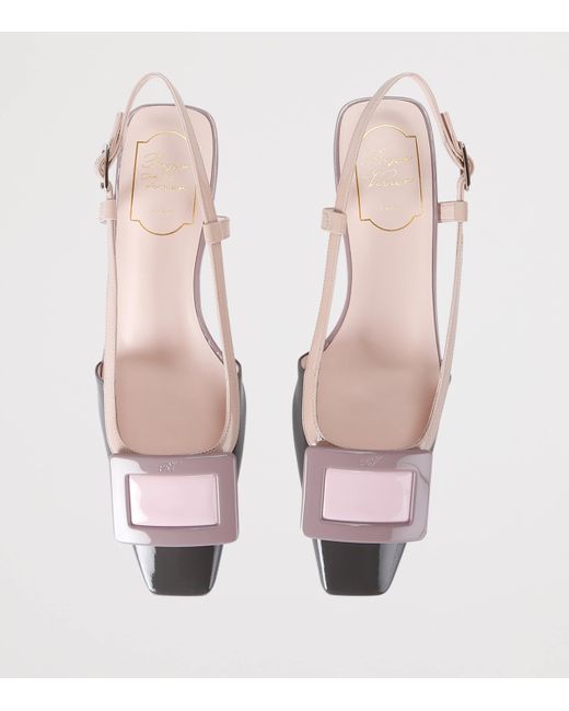 Roger Vivier Pink Belle Vivier Slingback Pumps 45