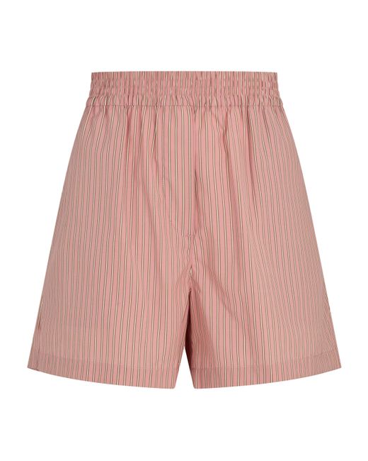 Rag & Bone Pink Cotton Stripe Emma Shorts