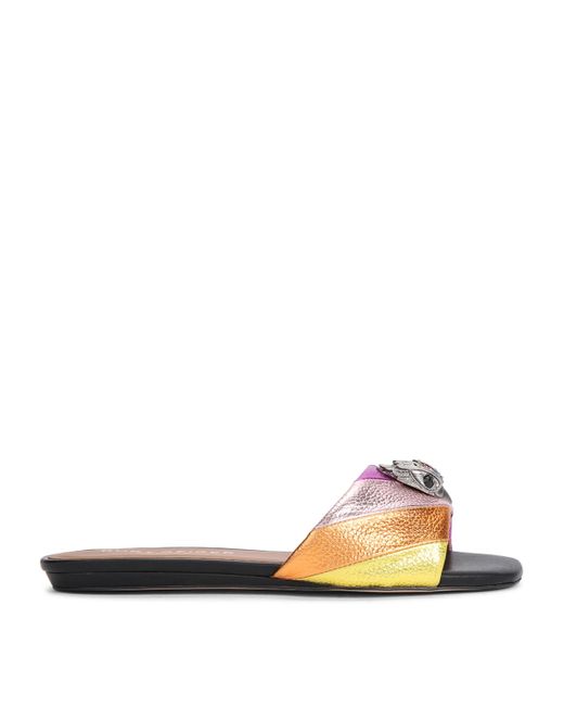 Kurt Geiger Multicolor Leather Kensington Slides