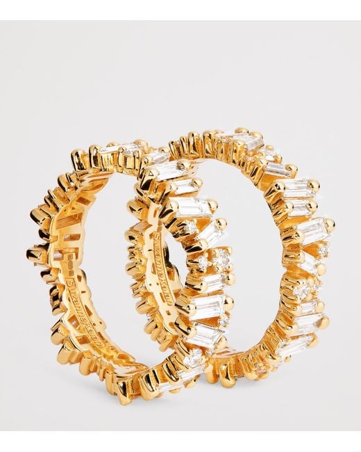 Suzanne Kalan Metallic And Mixed Diamond Tech Ring Jackets