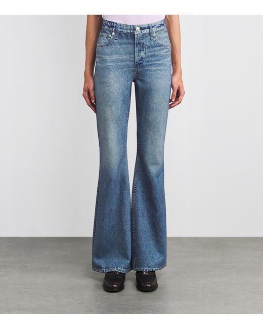 Rag & Bone Blue Ponte Miramar Dahlia Trousers