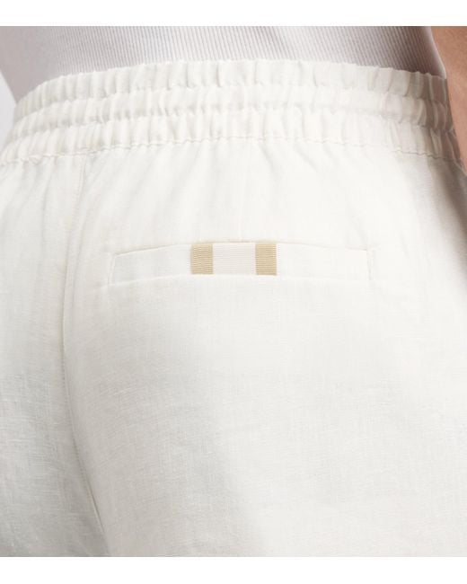 CHE White Linen Avila Drawstring Chinos for men