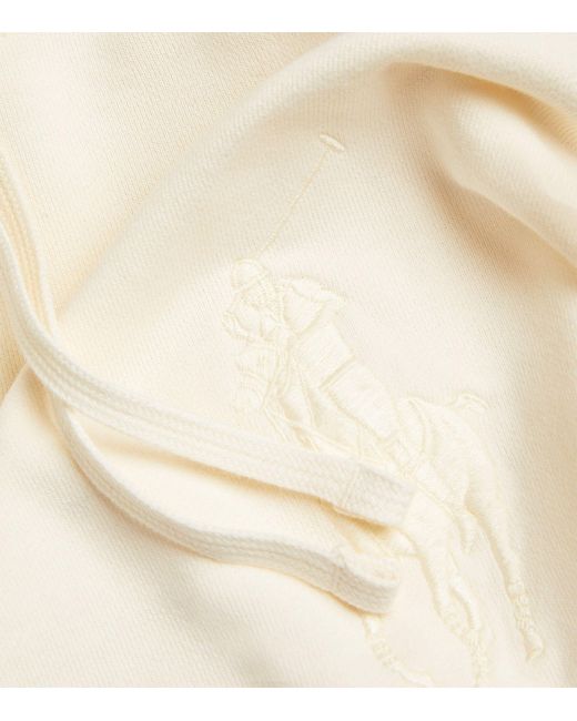Polo Ralph Lauren White Cotton Tonal-logo Hoodie for men