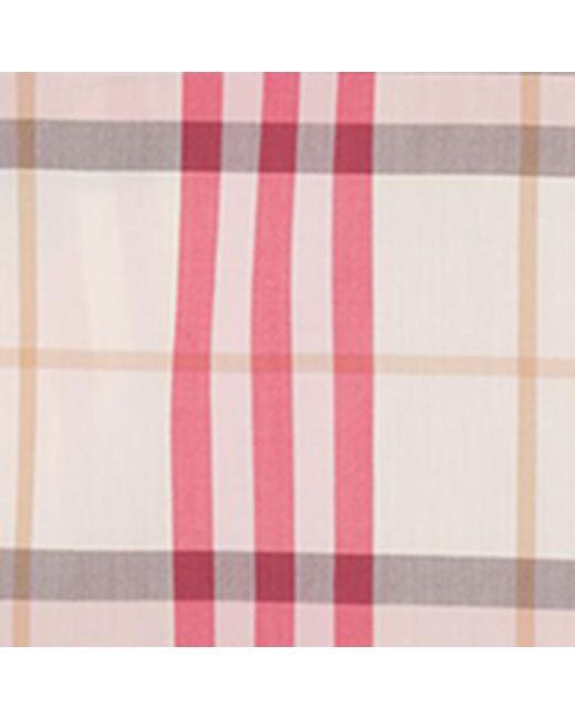 Burberry Red Cotton Scarf Blouse