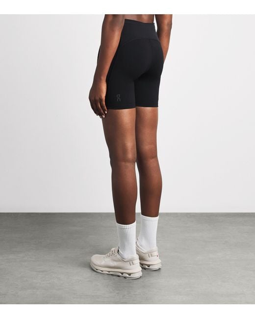 On Shoes Blue Performance Tight Shorts