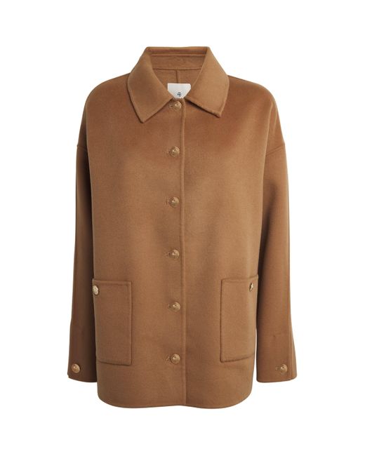 Anine Bing Brown Wool-Cashmere Luca Jacket