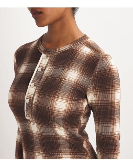 Polo Ralph Lauren Waffle-Knit Henley Maxi Dress in Brown | Lyst UK Polo Ralph Lauren Waffle-Knit Henley Maxi Dress in Brown | Lyst UK
