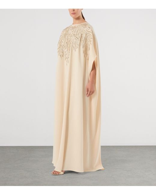 Marina Rinaldi Natural X Tony Ward Embellished Maxi Dress
