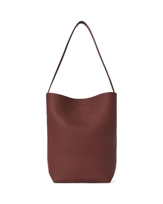 The Row Red Medium Leather N/s Park Tote Bag