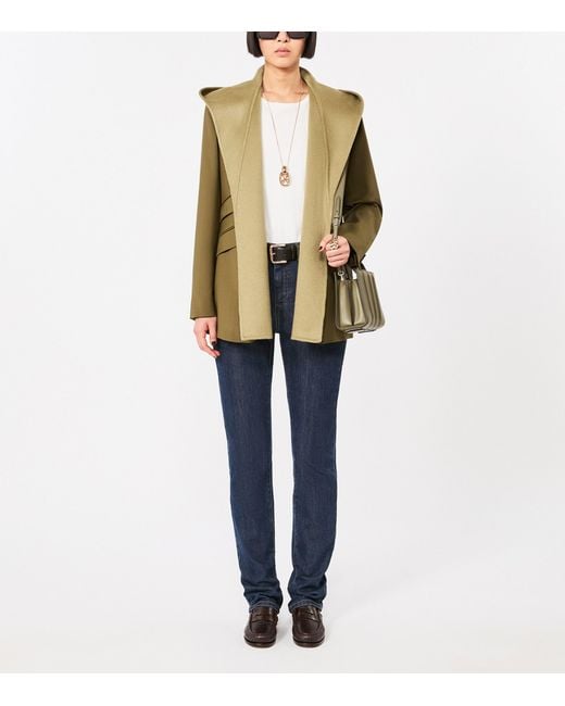 Max Mara Green Micro Whitney Top-Handle Bag