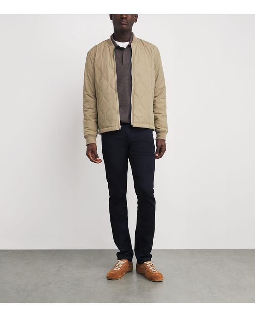 PAIGE Natural Quilted Blix Bomber Jacket for men