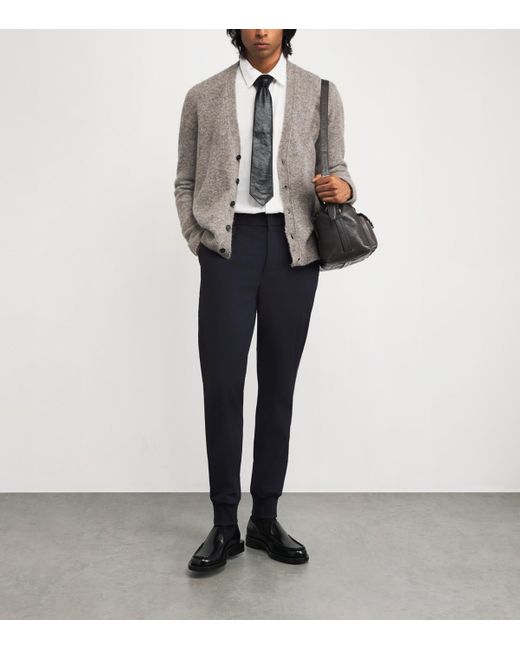 Wooyoungmi Blue Cuffed Trousers for men