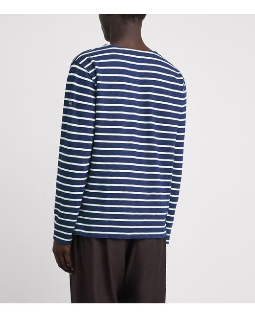Polo Ralph Lauren Blue Cotton Stripe Long-Sleeve T-Shirt for men