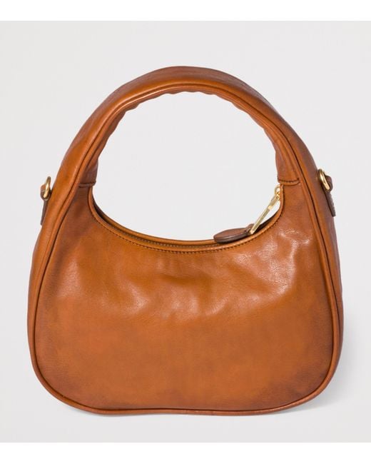 Miu Miu Brown Leather Wander Top-Handle Bag